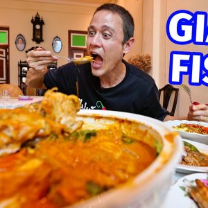 Golden FISH HEAD CURRY!! Best MALAYSIAN CHINESE FOOD in Phuket Island!