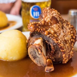 Amazing Munich Food Tour - German CRISPY PORK LEG and Attractions in Munich, Germany!
