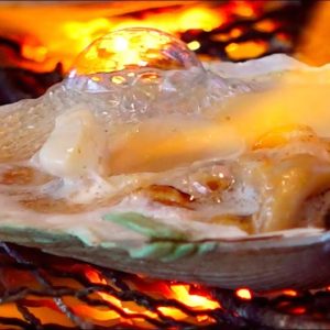 Japanese Street Food - Sea Urchin & Scallops BBQ JAPAN