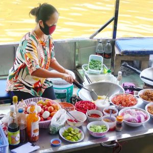 Thailand Street Food Amphawa Floating Market