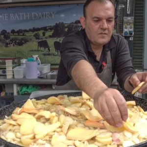 Orgy of Cheeses on French "Tartiflette". London Street Food