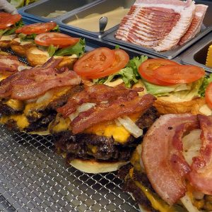 미국식 수제버거! 베이컨 트리플 치즈버거 / American Style Bacon Triple Cheeseburger - Korean Street Food