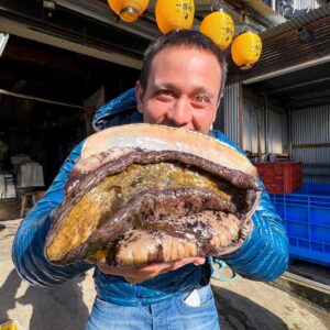 Record-Breaking ABALONE SASHIMI!! Freshest Japanese Food - Seafood Oyster Huts!!