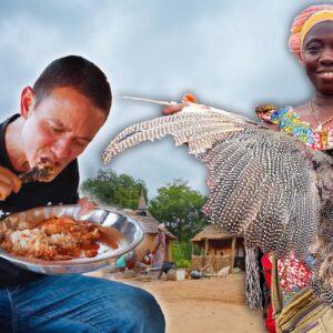 Eating a Whole Guinea Fowl in Africa!! EXTREME Village Food in Côte d’Ivoire!! 🇨🇮