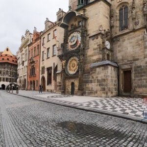 Prague Old Town Square. 360 Degrees View. Four Viewing Points