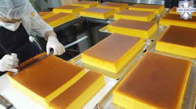 1년에 딱 3번 만듭니다! 포실포실한 꿀,유자 카스테라 대량생산 / Korean Bakery Factory