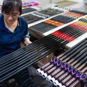 Carbon Fiber Fishing Rod Manufacturing Process / 碳纖維釣竿製造 - Taiwan Factory